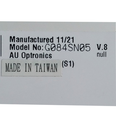 G084SN05 V.8 Mô-đun LCD 8,4 inch 800 * 600 Áp dụng cho các sản phẩm công nghiệp