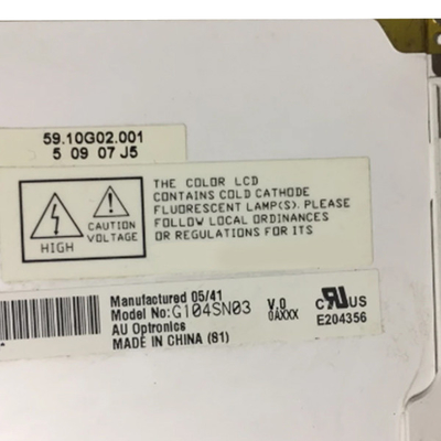 G104SN03 V.0 Mô-đun LCD 10,4 inch 800 * 600 Thích hợp cho màn hình công nghiệp