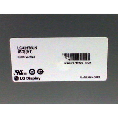 Tường video LCD 42 inch LC420WUN-SDA1 Thường truyền màu đen