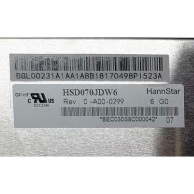 Hannstar HSD070JDW6-A00-0299 RGB 800*480 Màn hình mô-đun IPS TFT LCD 7.0 inch