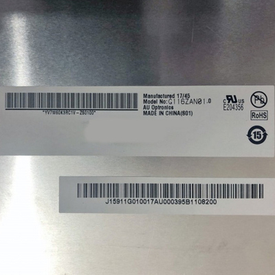 11.6 inch G116ZAN01.0 3840 * 2160 màn hình LCD với trình điều khiển LED