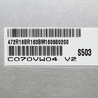 C070VW04 V2 Màn hình gốc 7.0 inch 800 * 480 133PPI cho Màn hình LCD AUO TFT