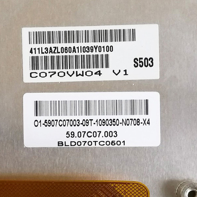 Kích thước 7.0 inch gốc trong cổ phiếu C070VW04 V1 màn hình LCD