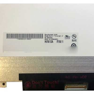 Kích thước 17,3 inch B173HAN01.2 3.3VTyp Transmissive TFT LCD