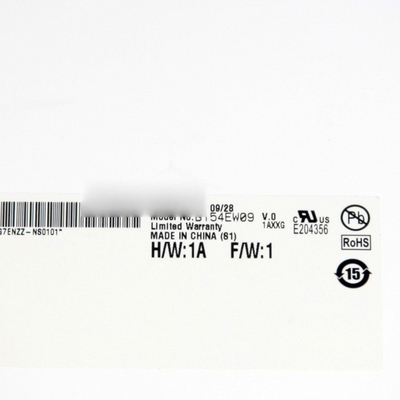 B154EW09 V0 15,4 inch 1280 * 800 98PPI Mód tinh thể lỏng