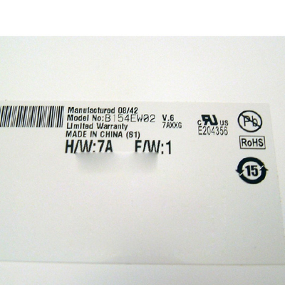 Kích thước 15.4 inch 60Hz 262K a-Si TFT-LCD B154EW02 V6 LCD Panel