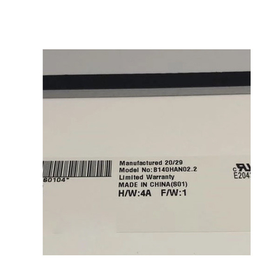 B140HAN02.2 14.0 inch 1920 * 1080 màn hình LCD cho máy tính xách tay