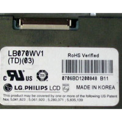 LB070WV1-TD03 7.0 inch màn hình LCD màn hình hiển thị 800 * 480 LCD Panel Module