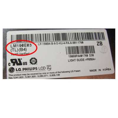 LM190E03-TLB4 19,0 inch 1280 * 1024 LCD Screen Module