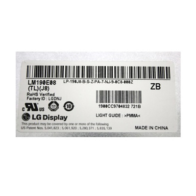 LM190E08-TLJ8 19.0 inch 1280 * 1024 LCD Screen Module