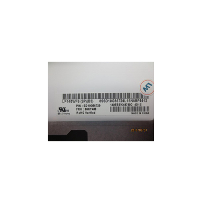 LP140WF6-SPB3 14.0 Inch LCD gốc 1920 * 1080 màn hình LCD