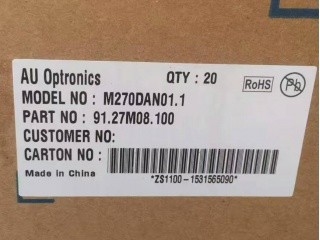 M270DAN01.1 CELL 2560*1440 Màn hình LCD Màn hình LCD 27 inch