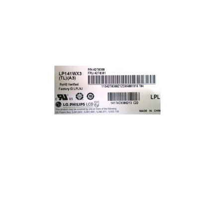Giá tốt. LP141WX3-TLA3 14.1 inch 1280 * 800 LCD Screen Module trực tuyến
